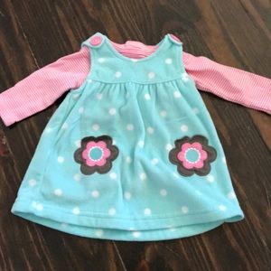 Carter’s Newborn  Dress & Matching Striped Shirt